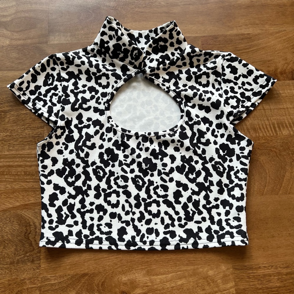 PLT White Leopard Top